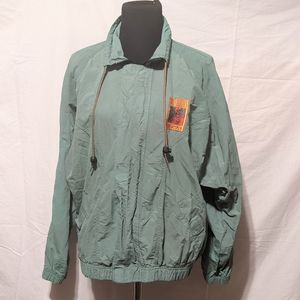 Vntg iridescent oversized "Outdoors Columbia Pictures" Zyng Jacket Small